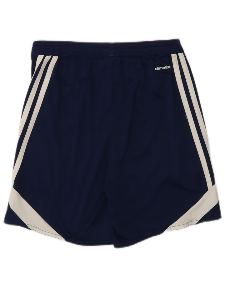 ADIDAS Pantalones cortos deportivos Climalite para niños 11-12 años Grande Azul marino