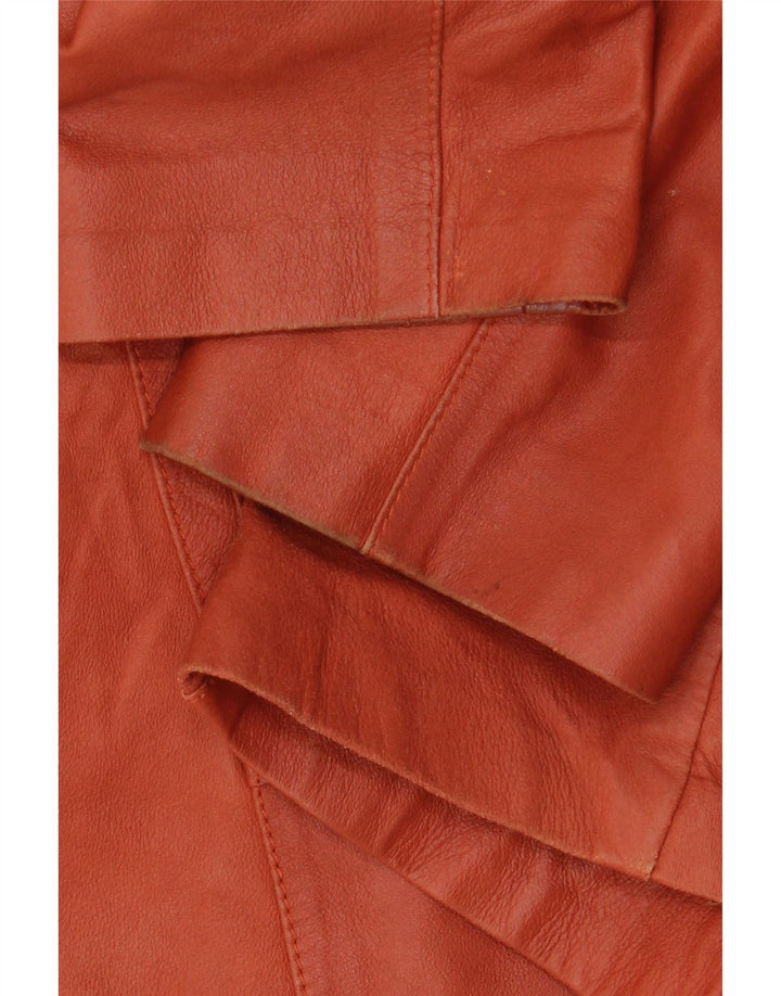 ELEGANCE PARIS Chaqueta tipo blazer de 2 botones para mujer UK 20 2XL Cuero marrón