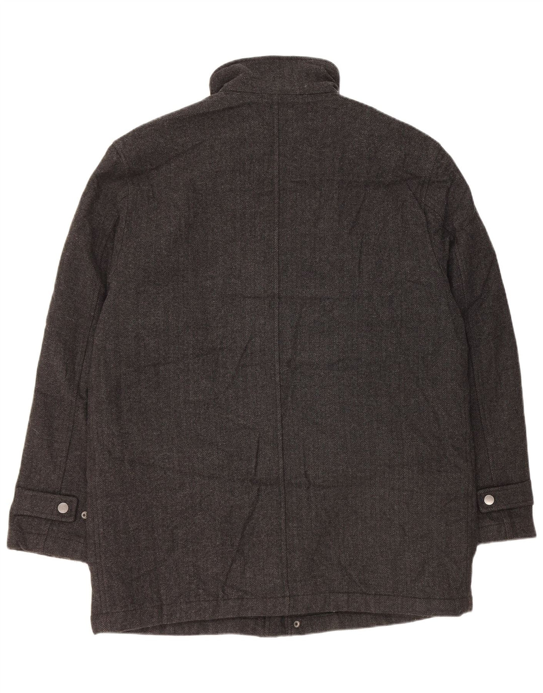 John Lewis Abrigo cortavientos para hombre UK 42 XL Lana gris en espiga