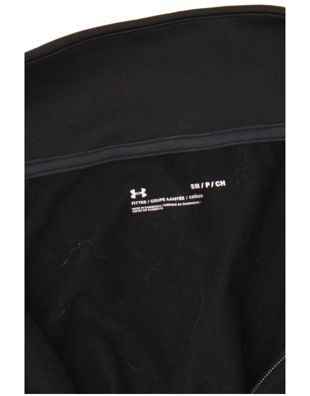 Under Armour Chaqueta de chándal para hombre, color negro, talla pequeña