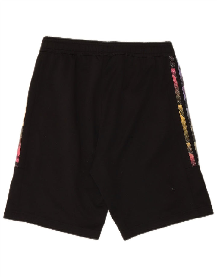 Pantalones cortos deportivos ADIDAS Niñas 13-14 años W28 L8 Negro Poliéster