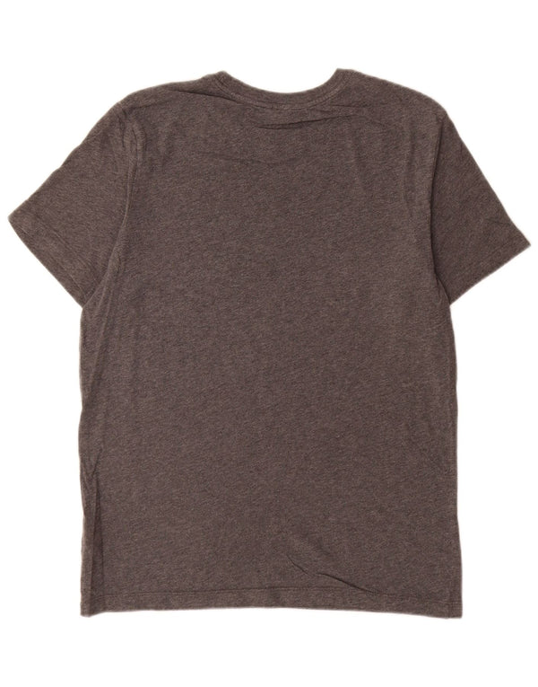 Nike - Camiseta gráfica para hombre, parte superior de algodón gris medio