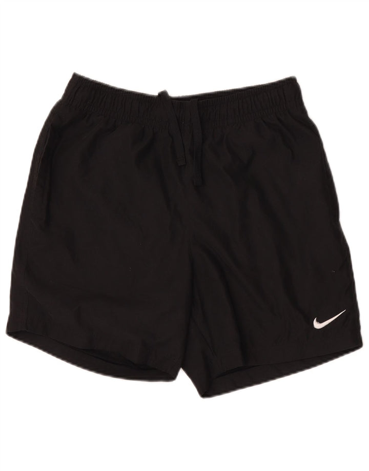 Nike - Pantalones cortos deportivos para hombre, talla pequeña, poliéster negro