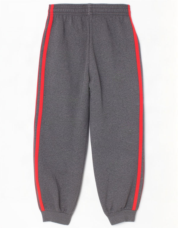 Adidas - Pantalón de chándal para niño (5-6 años, algodón moteado), color gris