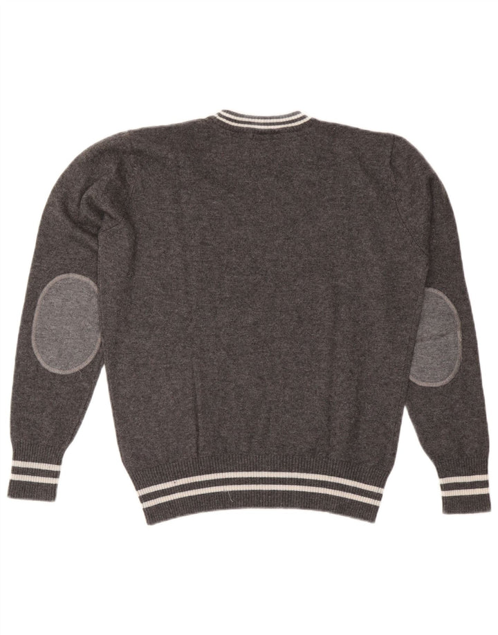 NORTH SAILS Jersey de cuello redondo para mujer UK 44 Lana gris medio