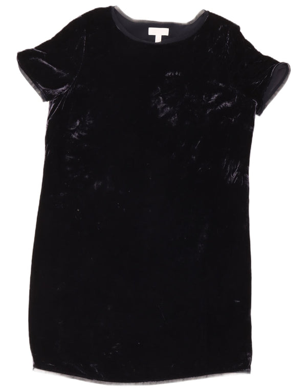 The White Company Vestido recto de terciopelo con etiqueta para mujer UK 44 Grande Azul marino