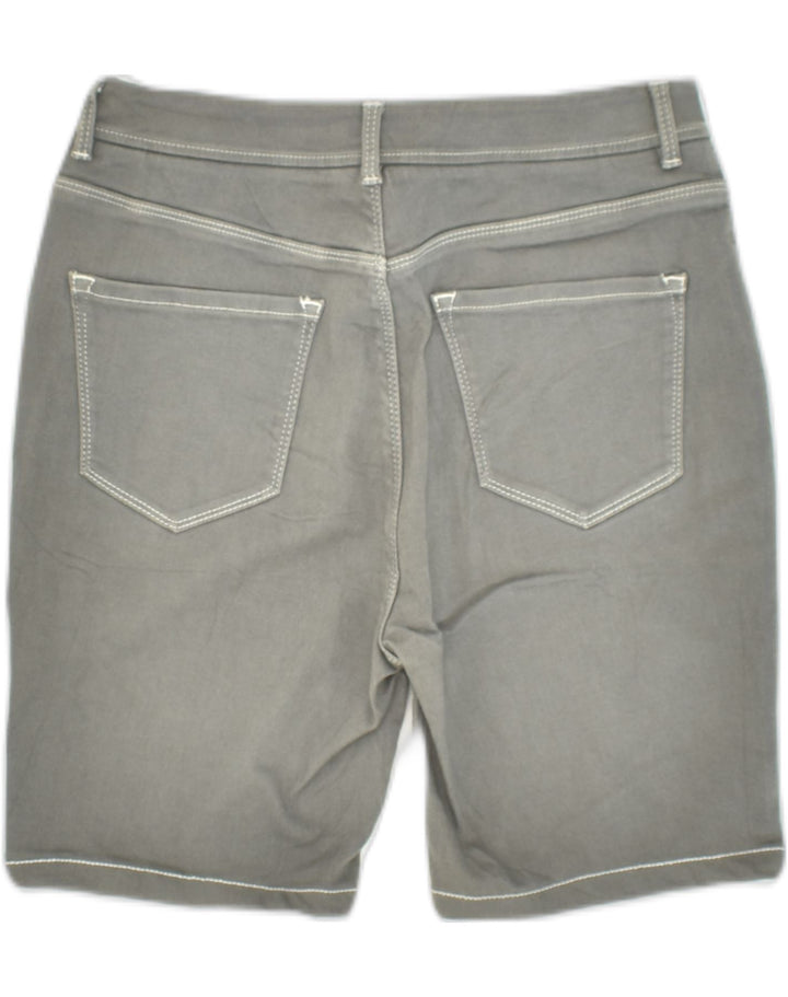 MASSIMO DUTTI Womens Denim Shorts US 6 Medium W26 Grey Cotton | Vintage Massimo Dutti | Thrift | Second-Hand Massimo Dutti | Used Clothing | Messina Hembry 