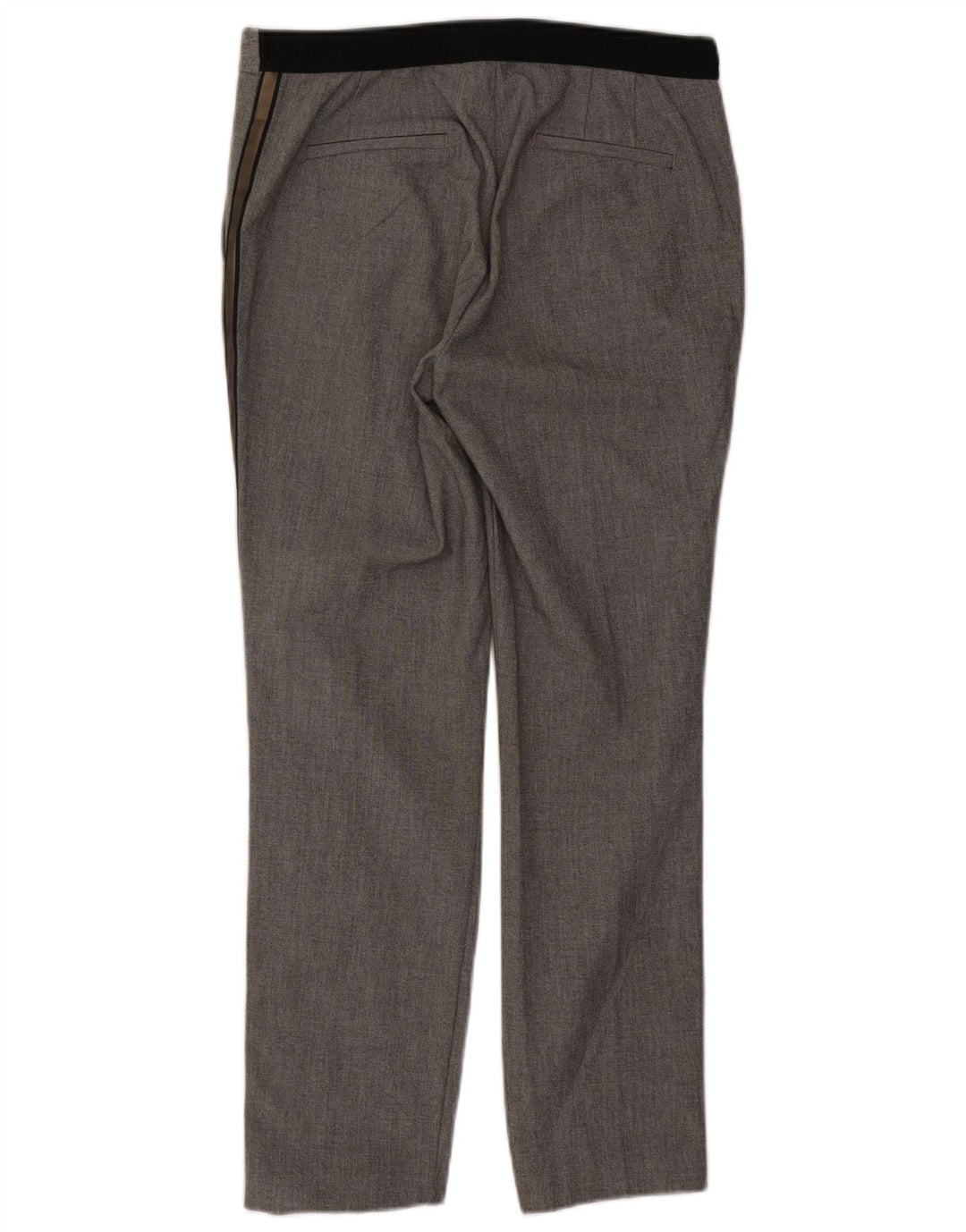 Zara Mujer Pantalón De Traje Recto Grande W32 L28 Gris