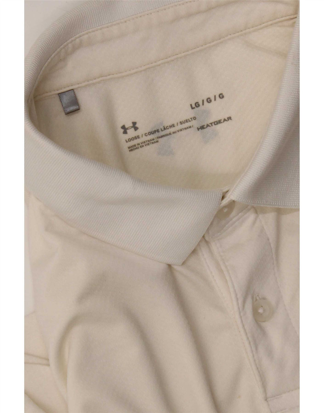 Under Armour Polo Heat Gear para hombre, talla grande, blanco
