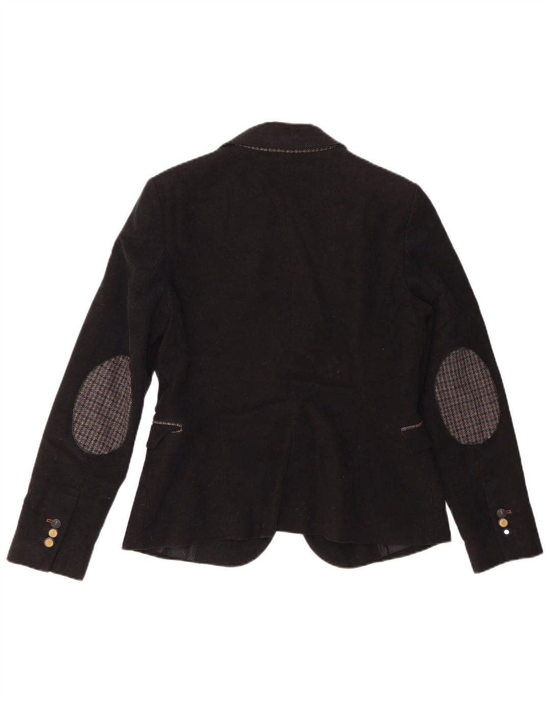Zara Chaqueta Blazer De 1 Botón para Mujer UK 44 Grande Algodón Negro