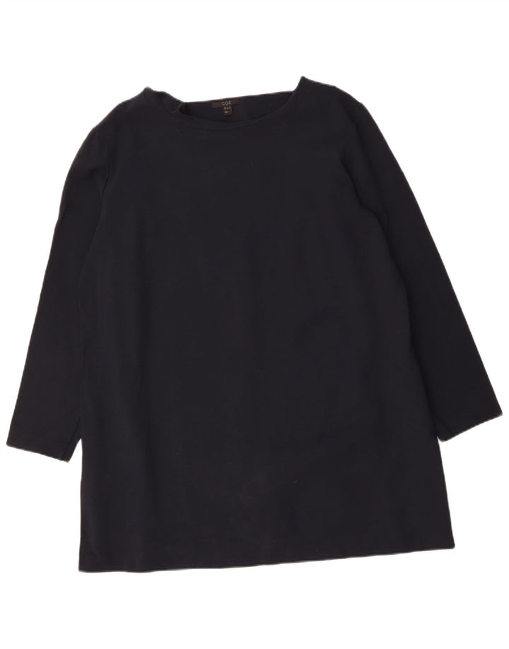 COS Vestido túnica para mujer Reino Unido 16 Grande Azul marino Viscosa