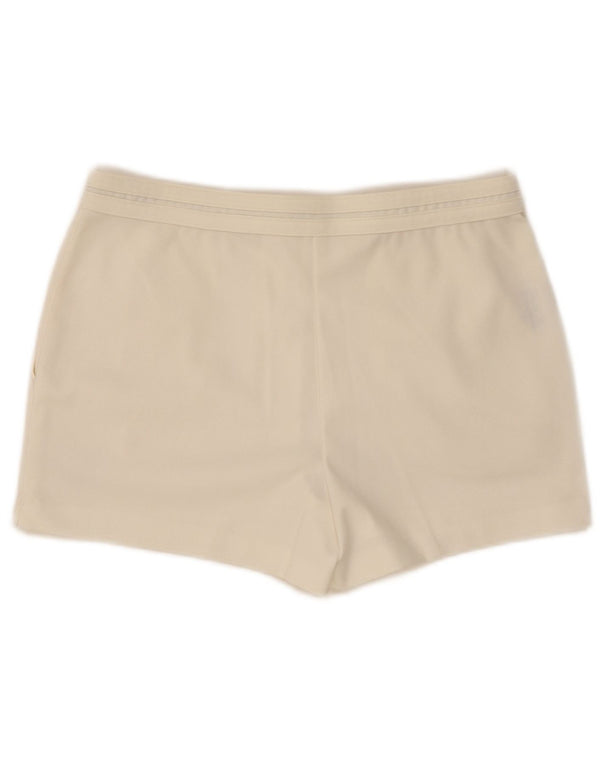Sergio Tacchini Pantalones cortos chinos para hombre IT 48 Medium W30 Poliéster blanco