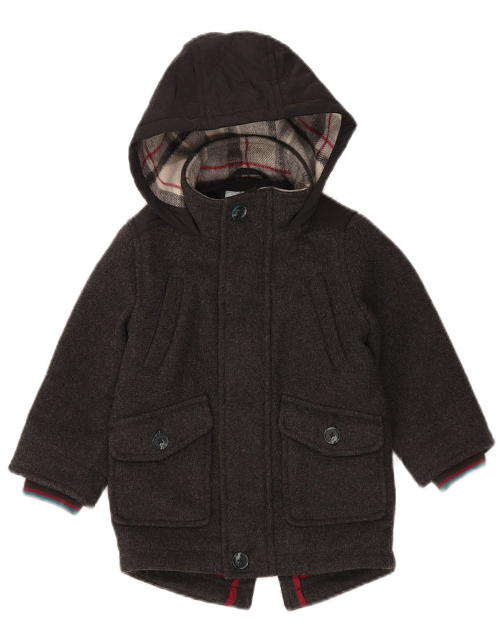 Ted Baker Parka con capucha para niños 2-3 años Gris Poliéster