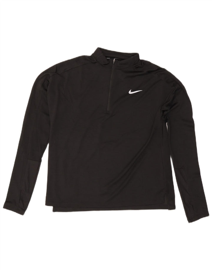 NIKE - Chándal Dri Fit con cremallera y cuello para mujer, talla M, color negro