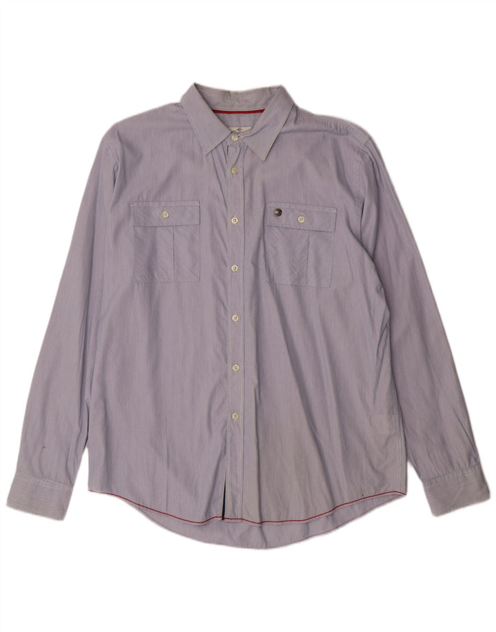 Cerruti 1881 Camisa Hombre XL Algodón Rayas Azules