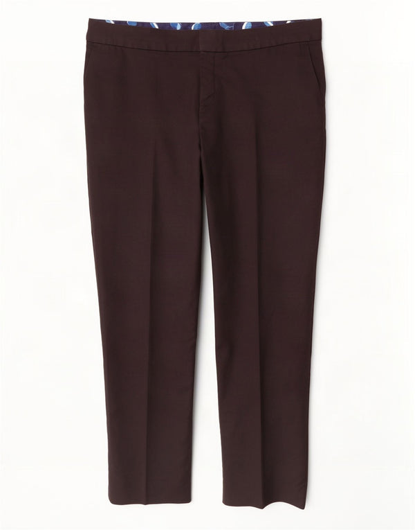Pantalones chinos rectos de cintura alta para mujer de Boden UK 18 XL W38 L29 Negro