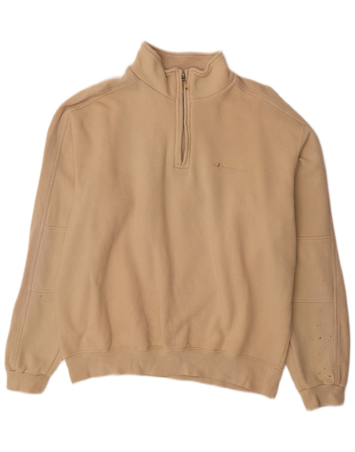 Champion Sudadera Jumper Large Beige Algodón Hombre