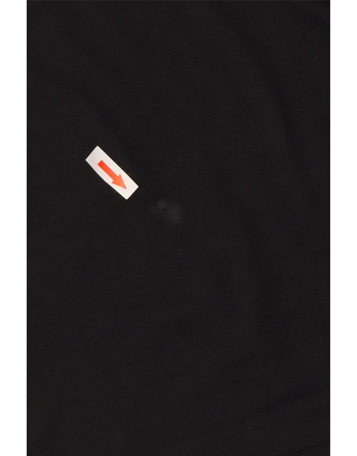 Tommy Hilfiger Camiseta gráfica para hombre Top Medium Black Cotton