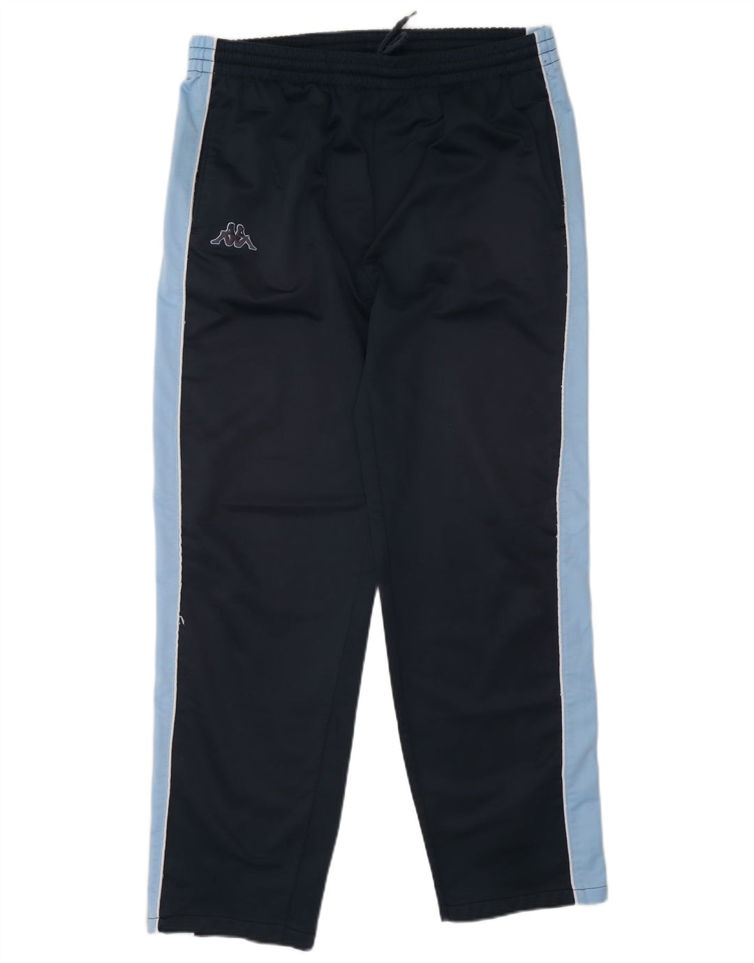 Kappa Hombre Pantalones De Chándal Joggers Large Azul Marino Colorblock Poliéster