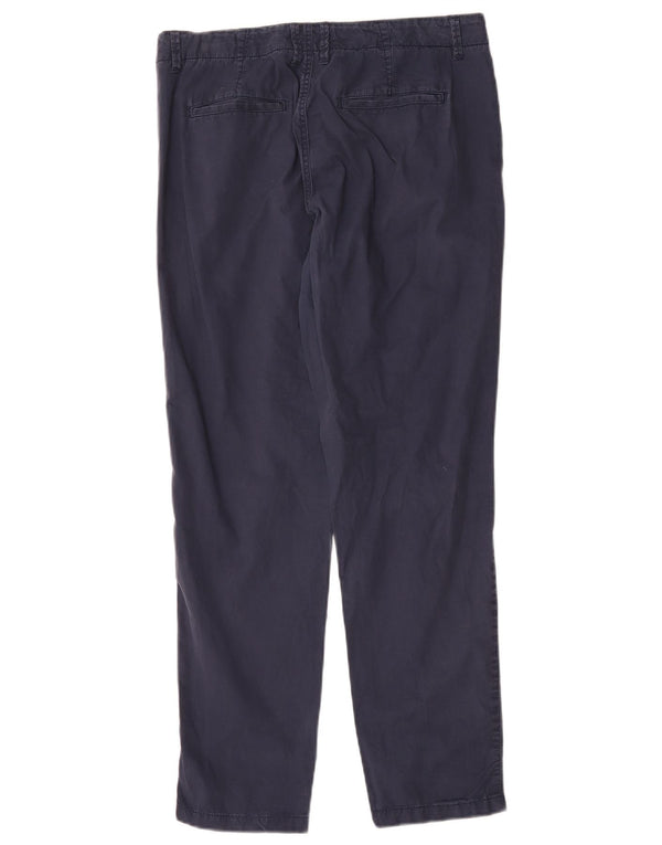 Marks & Spencer Pantalones chinos ajustados para mujer UK 12 Medium W32 L29 Azul marino