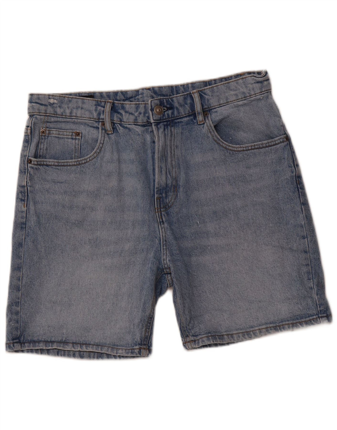 ZARA Pantalones cortos vaqueros para hombre EU 42 Large W32 Algodón azul