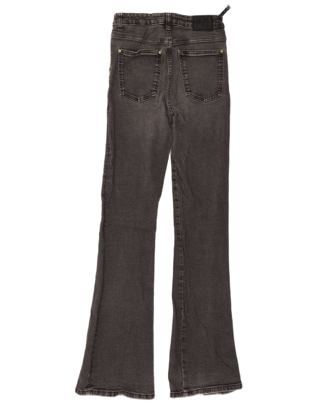 Zara Jeans Acampanados Para Mujer EU 38 Small W28 L34 Gris