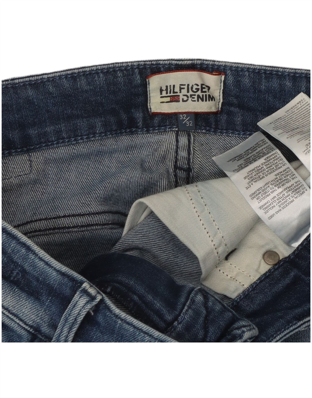 Tommy Hilfiger Vaqueros ajustados para hombre W32 L29 Algodón azul