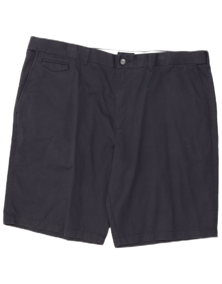 Marks & Spencer Pantalones cortos chinos para hombre W44 2XL Algodón azul marino