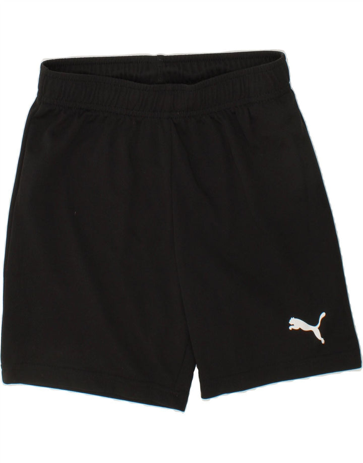PUMA Boys Sport Shorts 9-10 Years Medium  Black Polyester Vintage Puma and Second-Hand Puma from Messina Hembry 