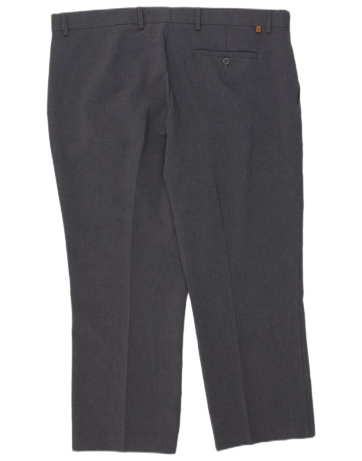 Farah Hombre Pantalones Cortos Rectos W42 L27 Poliéster Gris