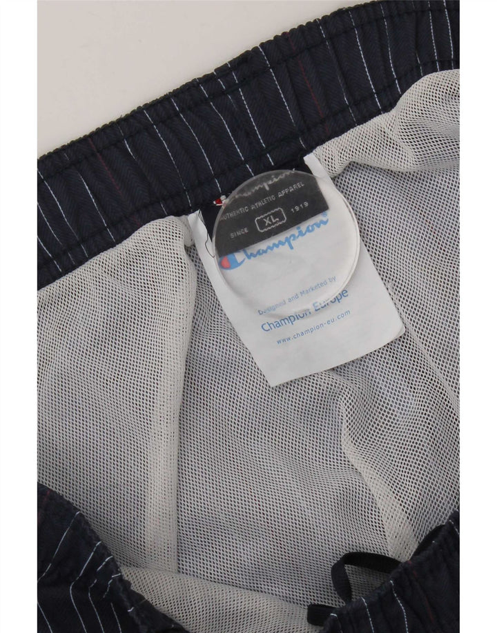Champion Bañador Hombre XL Poliamida Rayas Azul Marino
