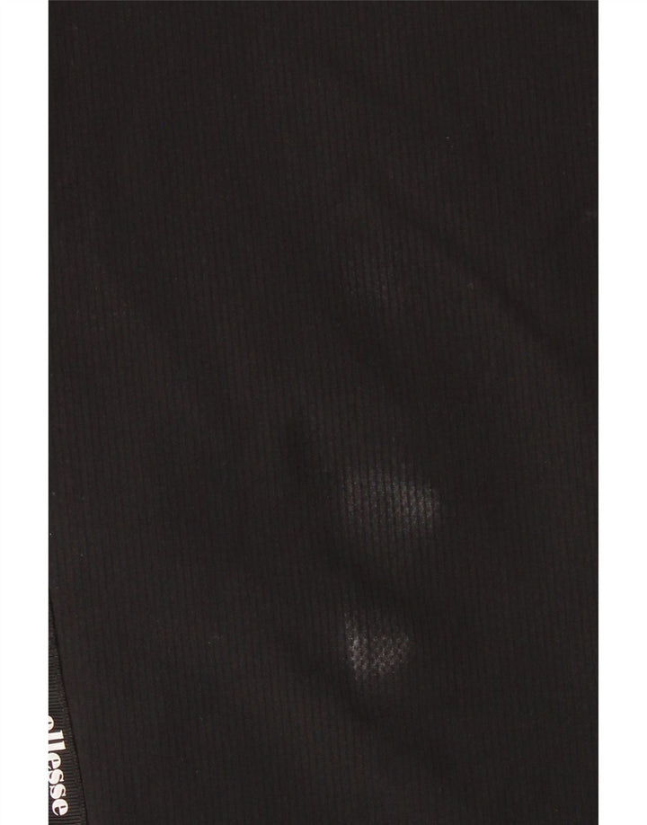 Ellesse Hombre Pantalones De Chándal Gráfico Joggers Small Poliéster Negro