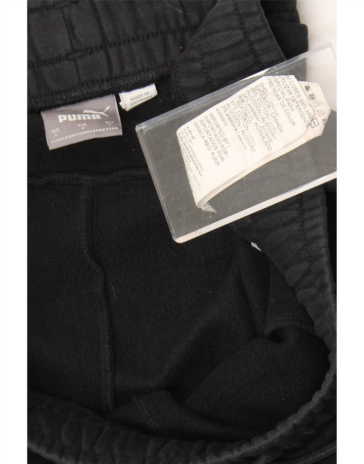 Puma Pantalones De Chándal Para Hombre Joggers Large Negro Algodón