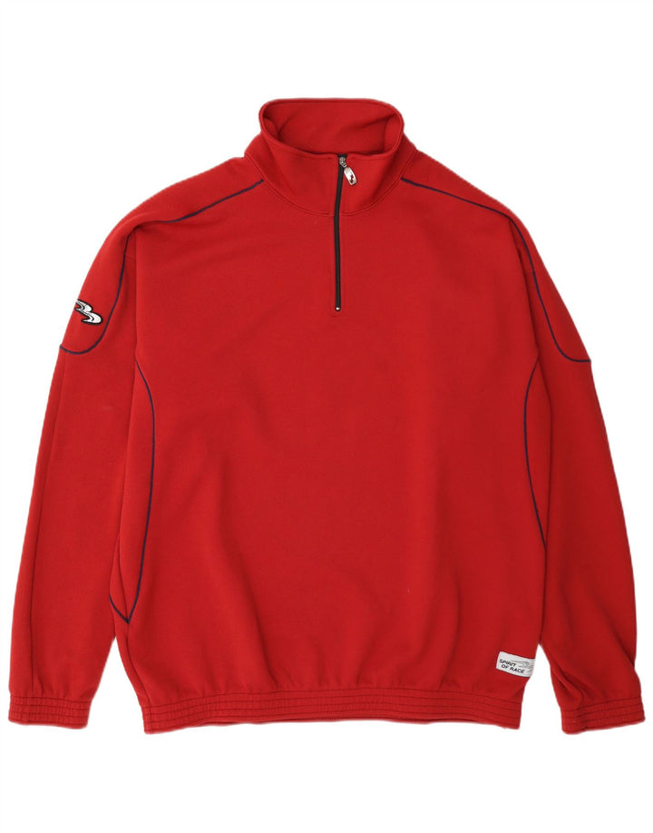 Biemme Hombre Jersey Chándal Top Chaqueta 2XL Poliéster Rojo