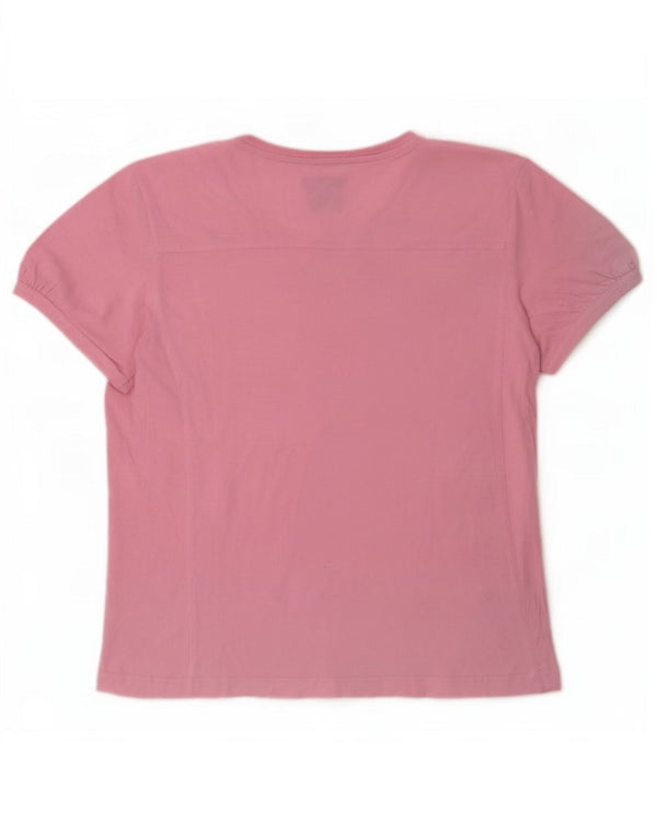 Champion Camiseta Easy Fit para Mujer UK 20 2XL Algodón Rosa
