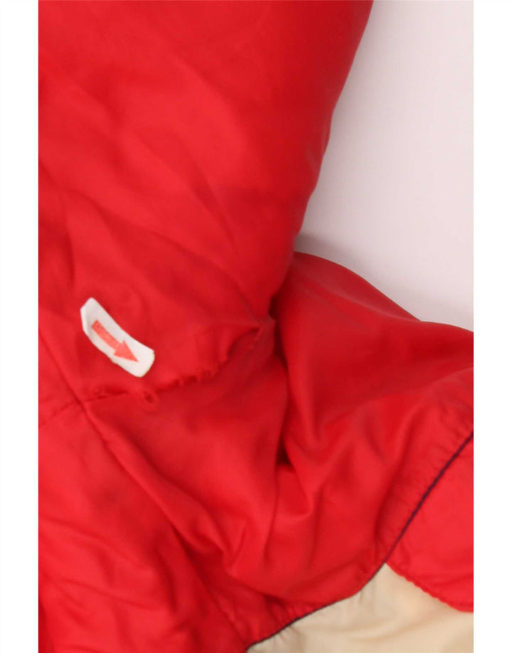 Vintage hombres reversible chaqueta acolchada Reino Unido 38 medio azul marino colorblock