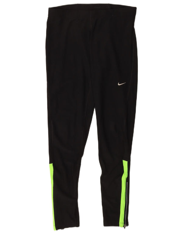Nike Womens Dri Fit Leggings XL Black Colourblock Sports