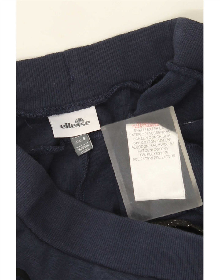 Ellesse Hombre Pantalones De Chándal Small Azul Marino Algodón