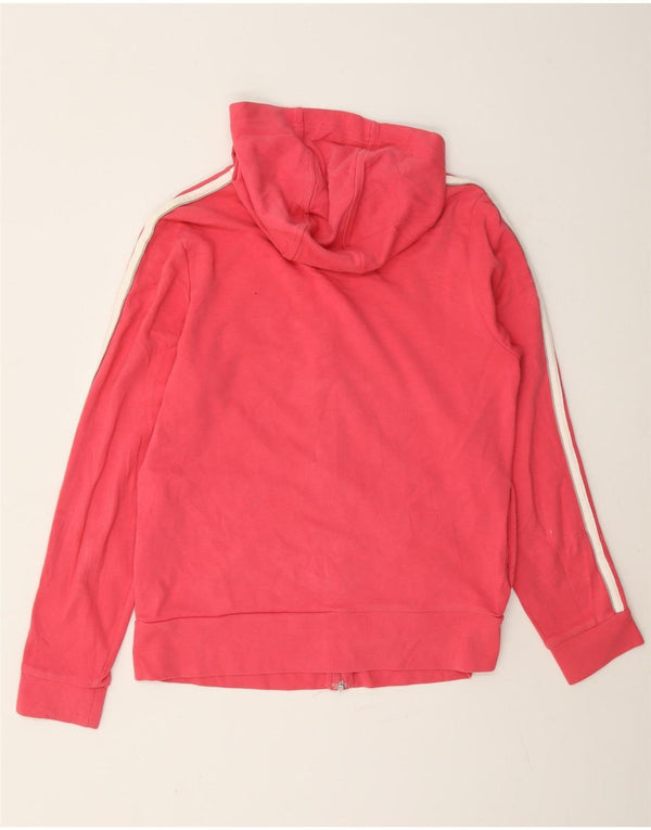 Adidas Sudadera con capucha y cremallera para mujer UK 18 XL Algodón rosa