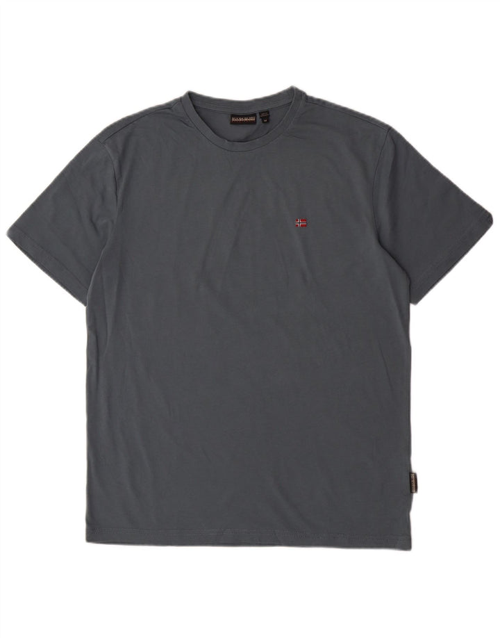 Napapijri Hombre Camiseta Top Azul Medio