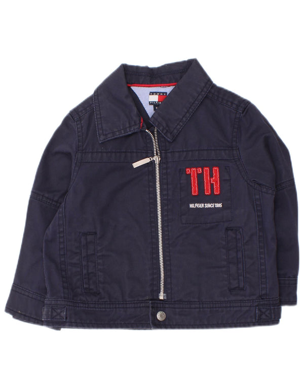 Tommy Hilfiger Chaqueta Bomber con Estampado para Bebés 18-24 Meses Azul Marino