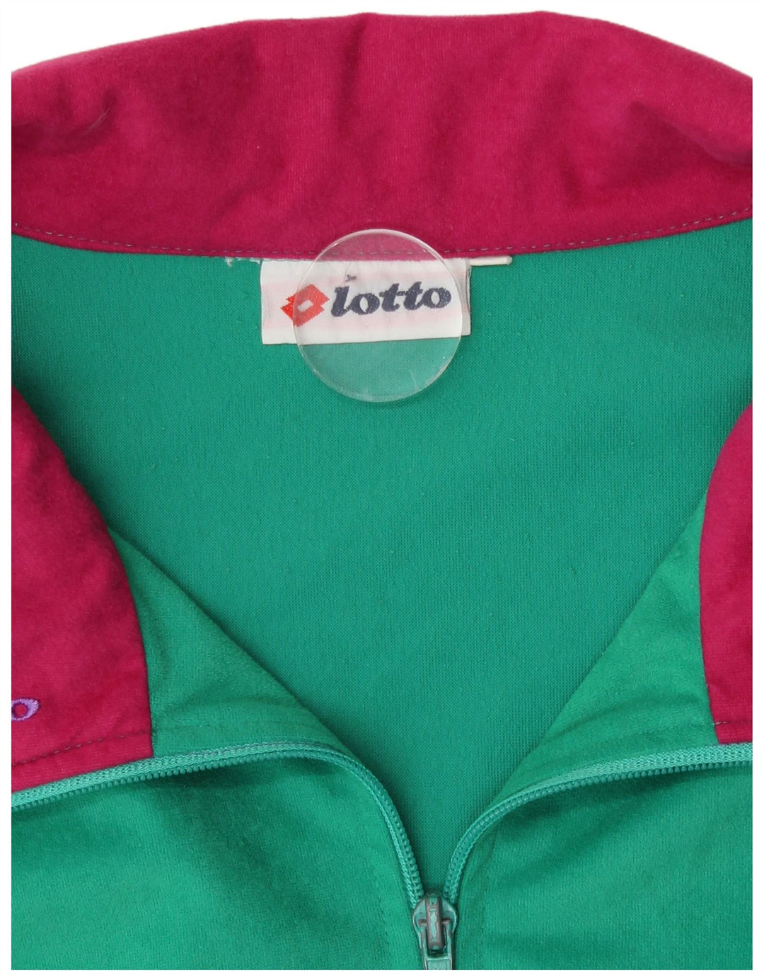 Lotto Mujer Chándal Top Chaqueta XL Multicolor Colorblock Retro