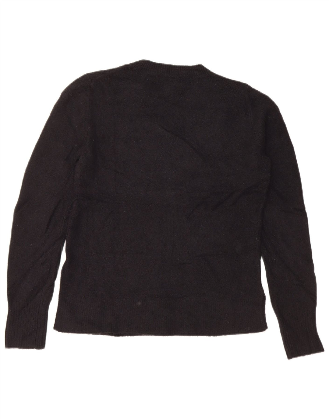 J. Crew Suéter tipo jersey con cuello redondo para mujer XS Acrílico negro