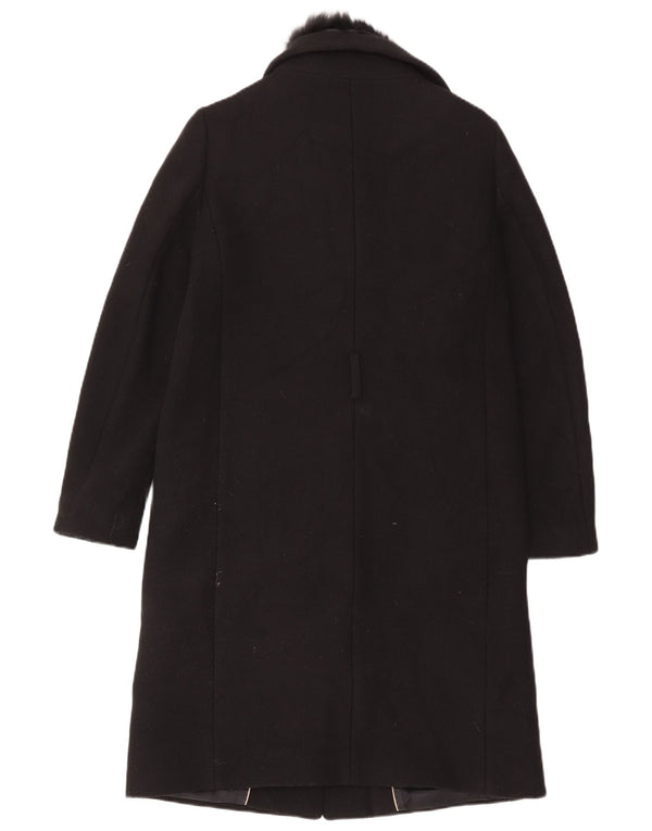Abrigo Massimo Dutti Mujer EU 40 Mediano Negro