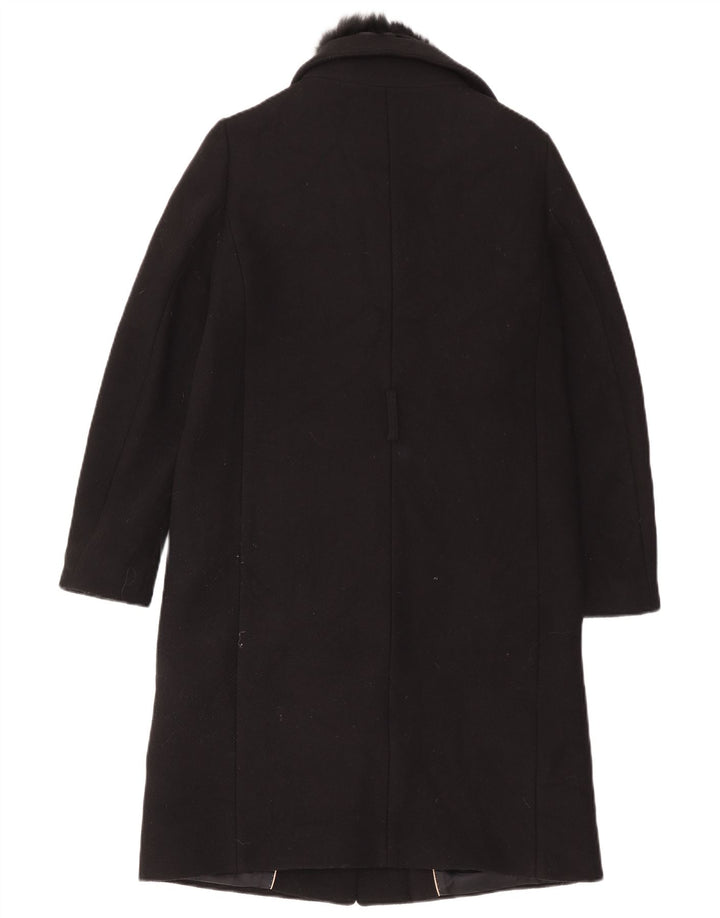 Abrigo Massimo Dutti Mujer EU 40 Mediano Negro