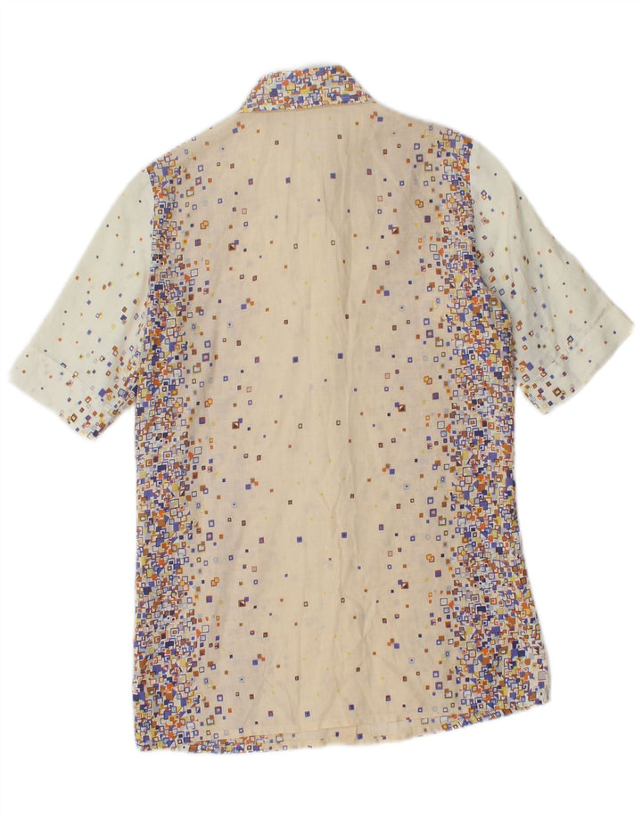 PANCALDI & B Conjunto de falda de 2 piezas para mujer UK 4 XS W24 Algodón geométrico beige