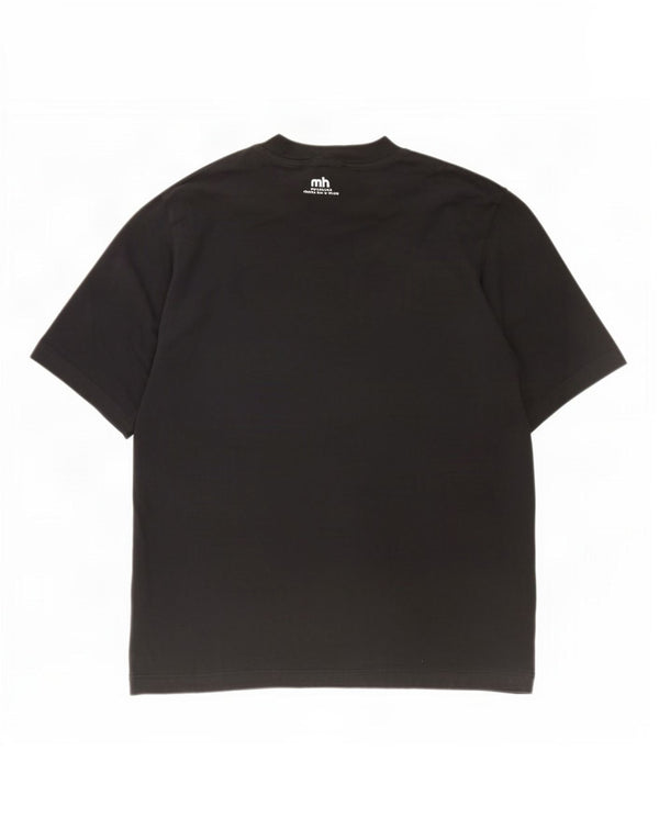 Adidas - Camiseta gráfica para hombre, talla mediana, algodón negro
