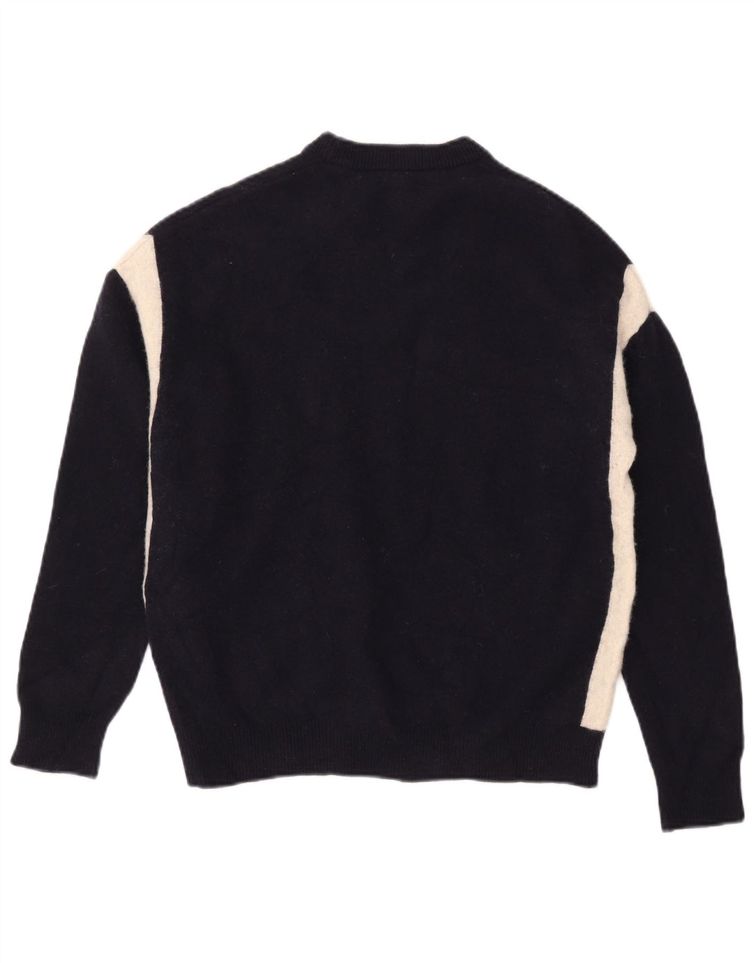 Jersey Reiss Hombre Con Cuello Redondo De Lana Color Block Azul Marino Medio