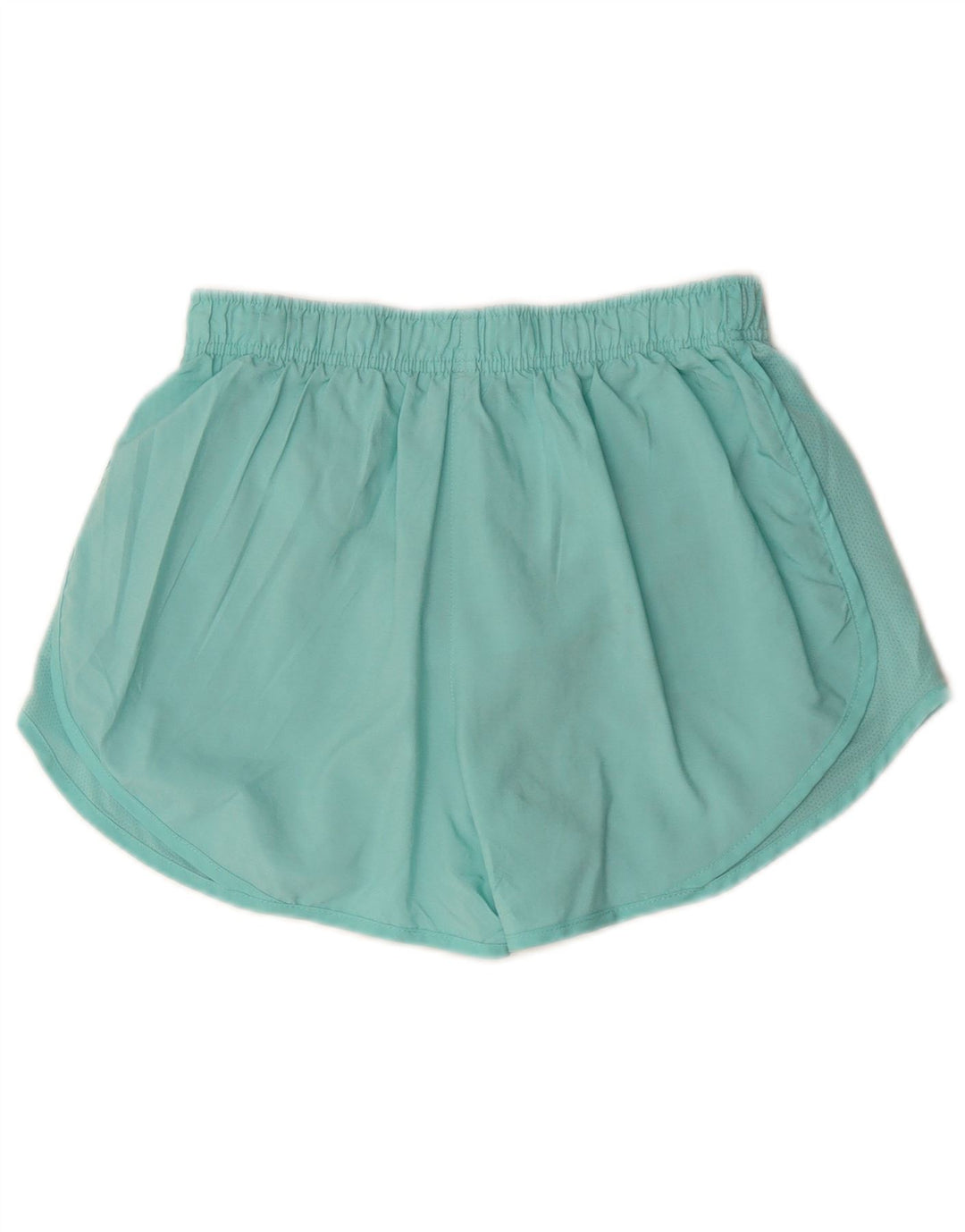 Nike - Pantalones cortos deportivos Dri Fit para mujer, talla 40, poliéster, color turquesa medio