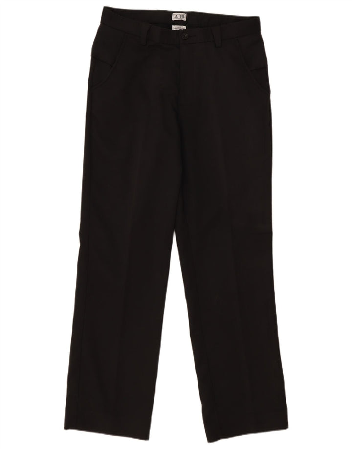 Adidas Pantalones Casuales Rectos Para Hombre W32 L32 Poliéster Negro